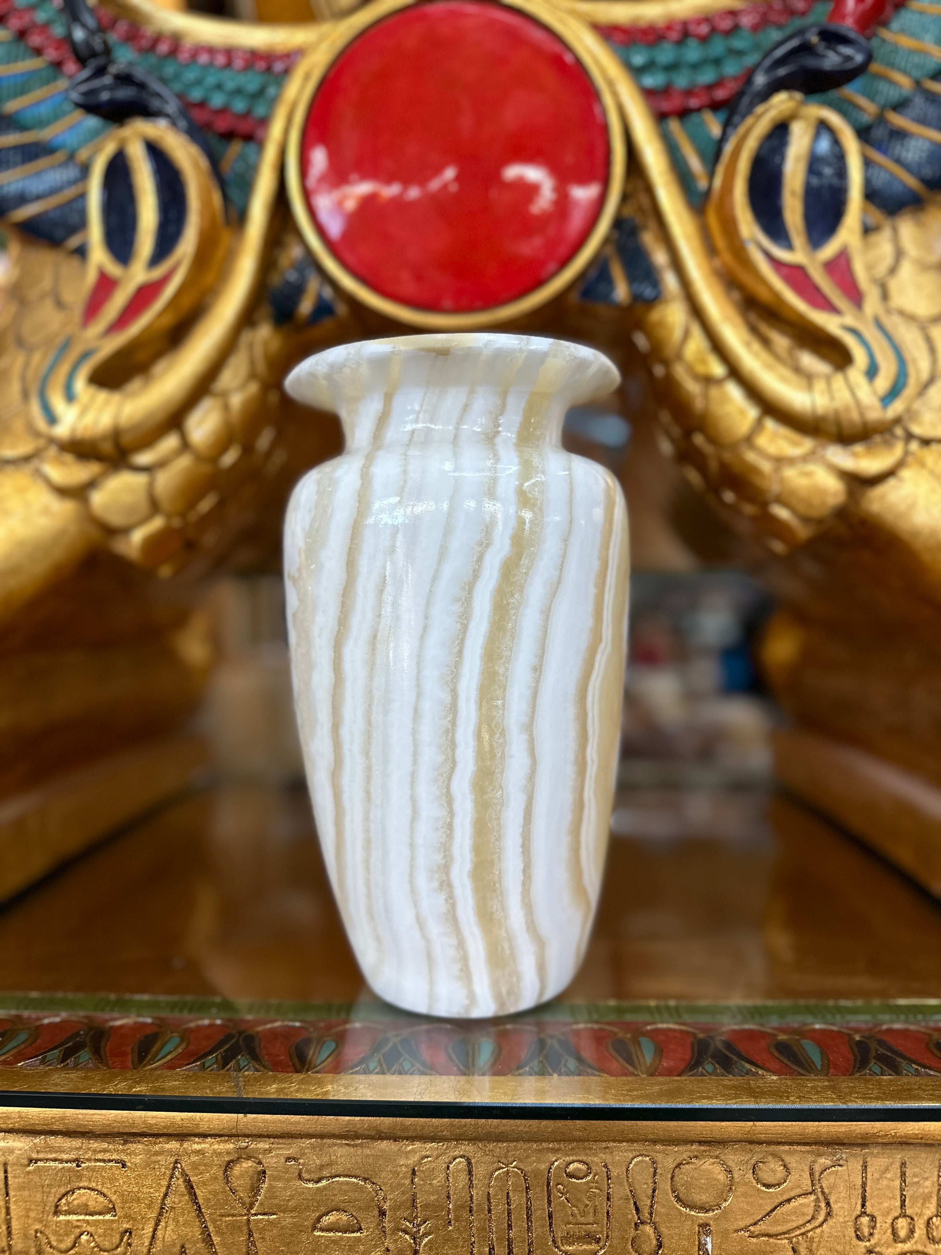 Egyptian Alabaster Vase