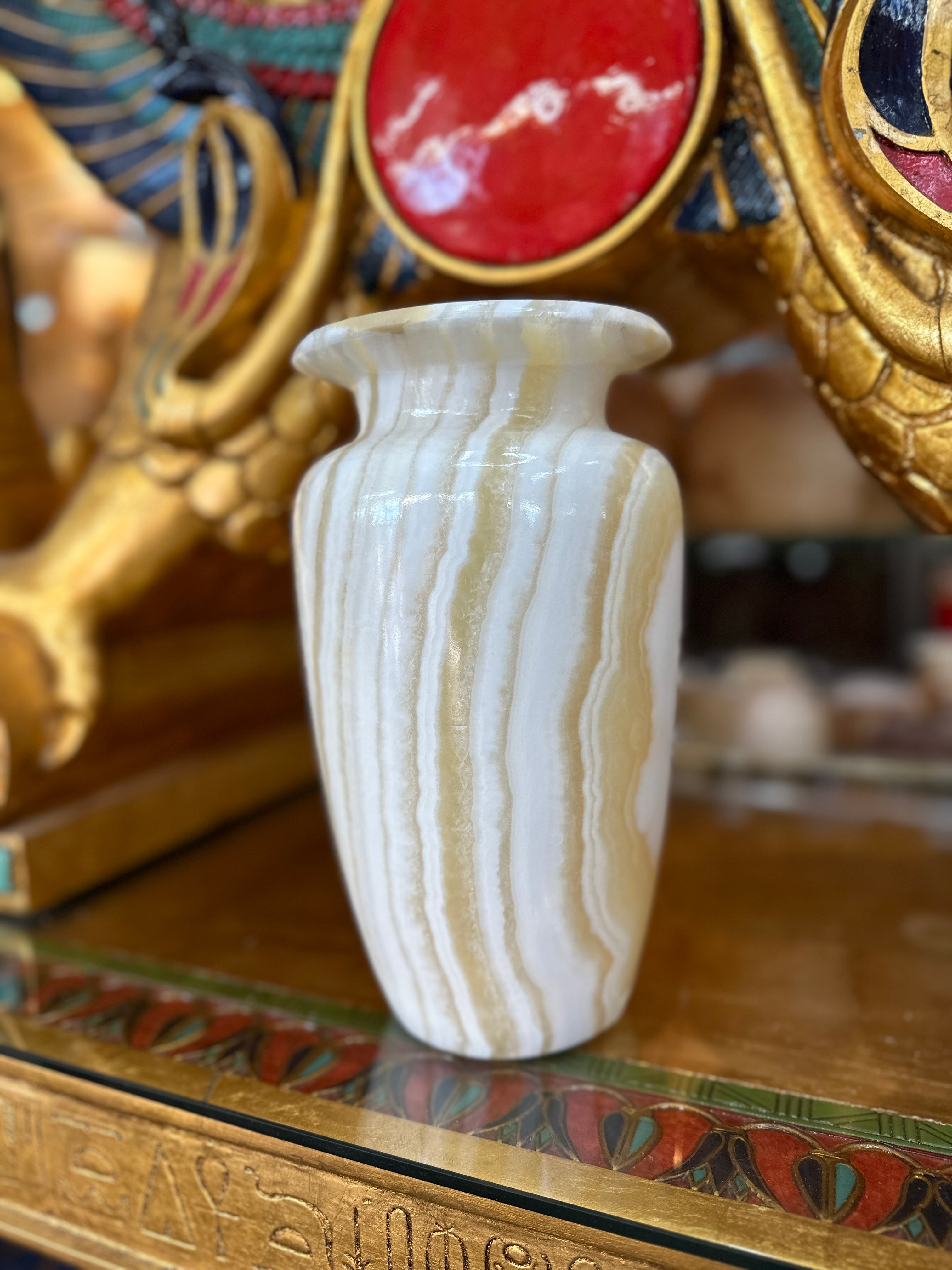 Egyptian Alabaster Vase