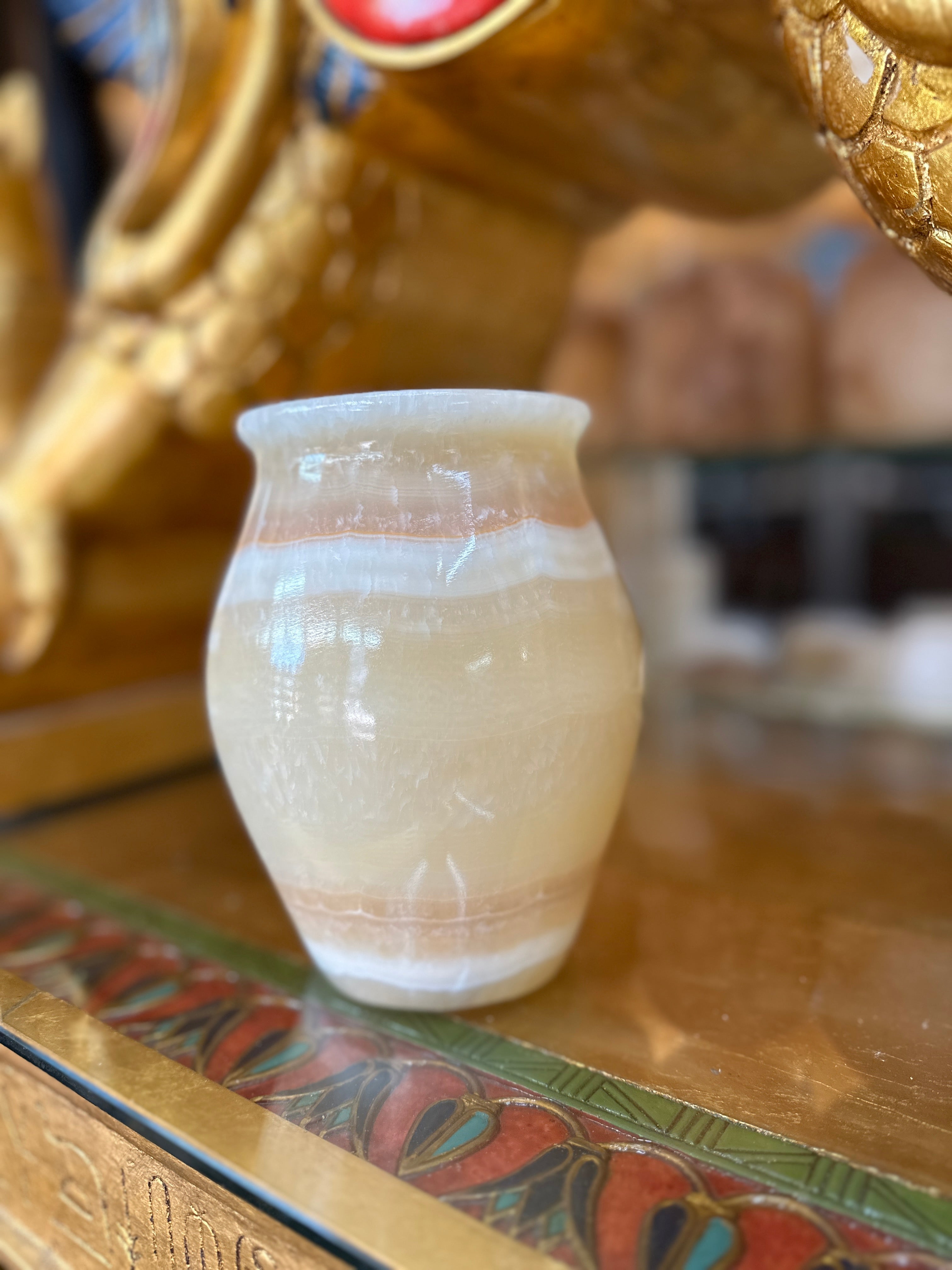 Egyptian Alabaster Vase