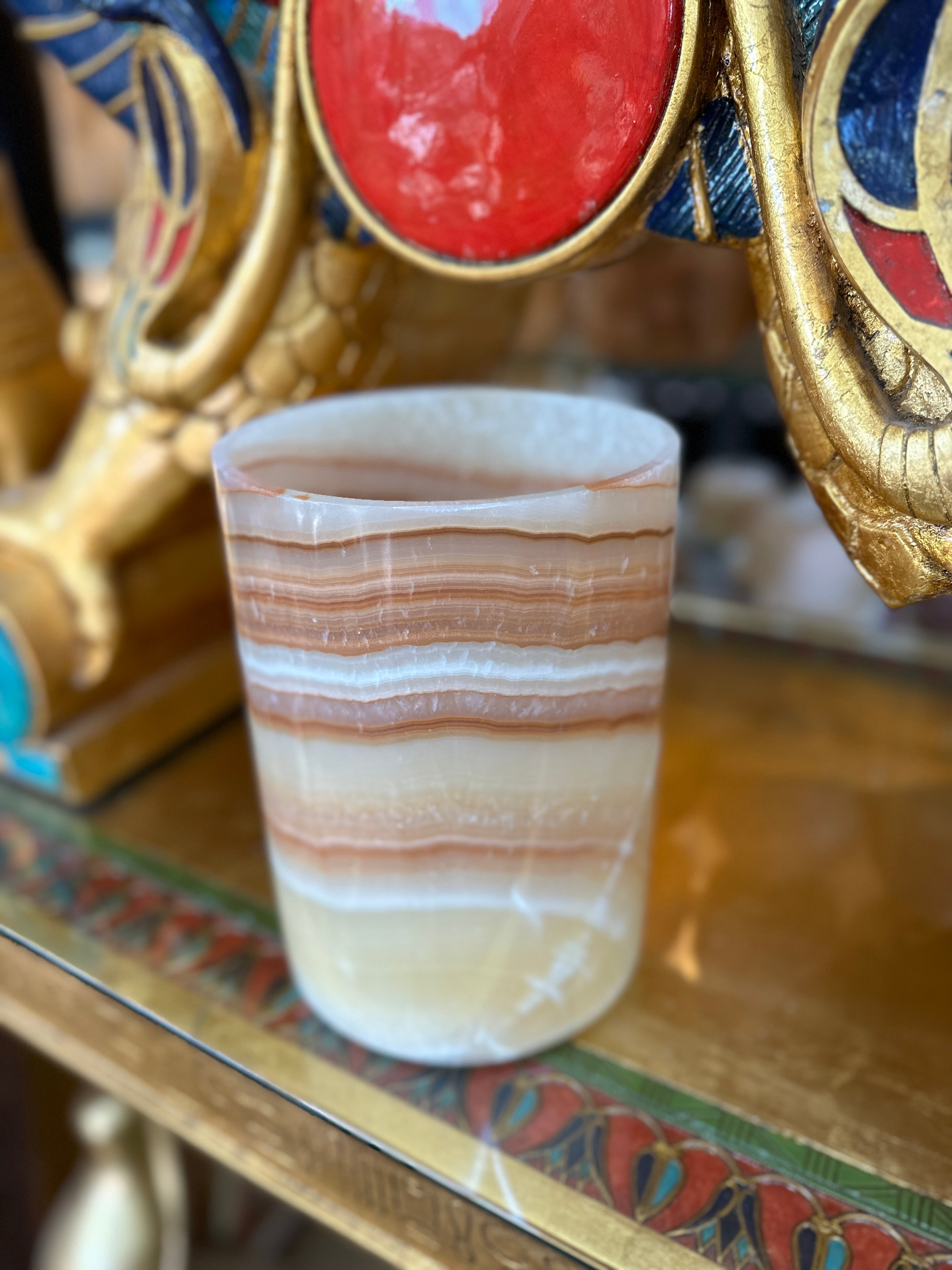 Egyptian Alabaster Vase