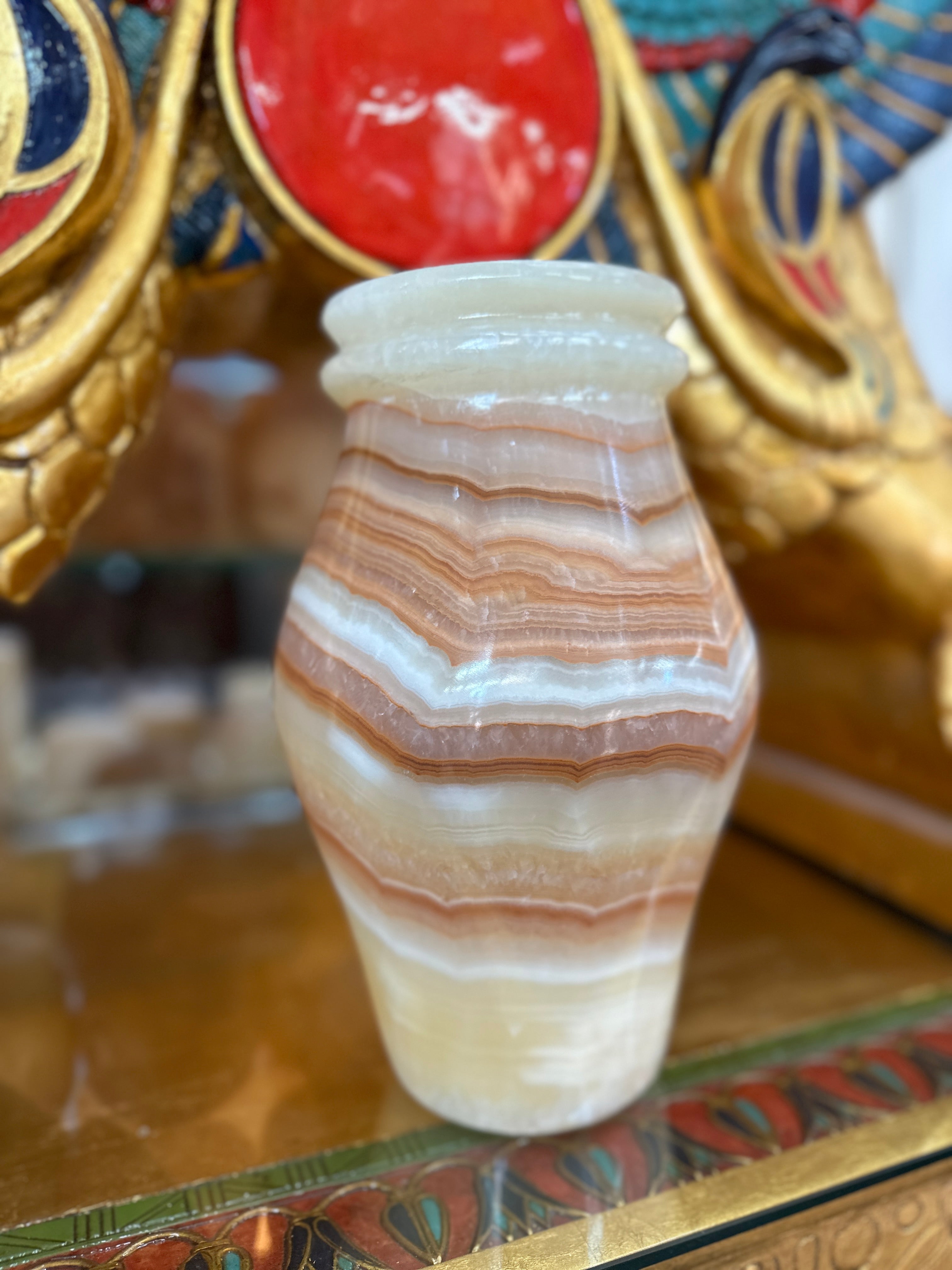 Egyptian Alabaster Vase