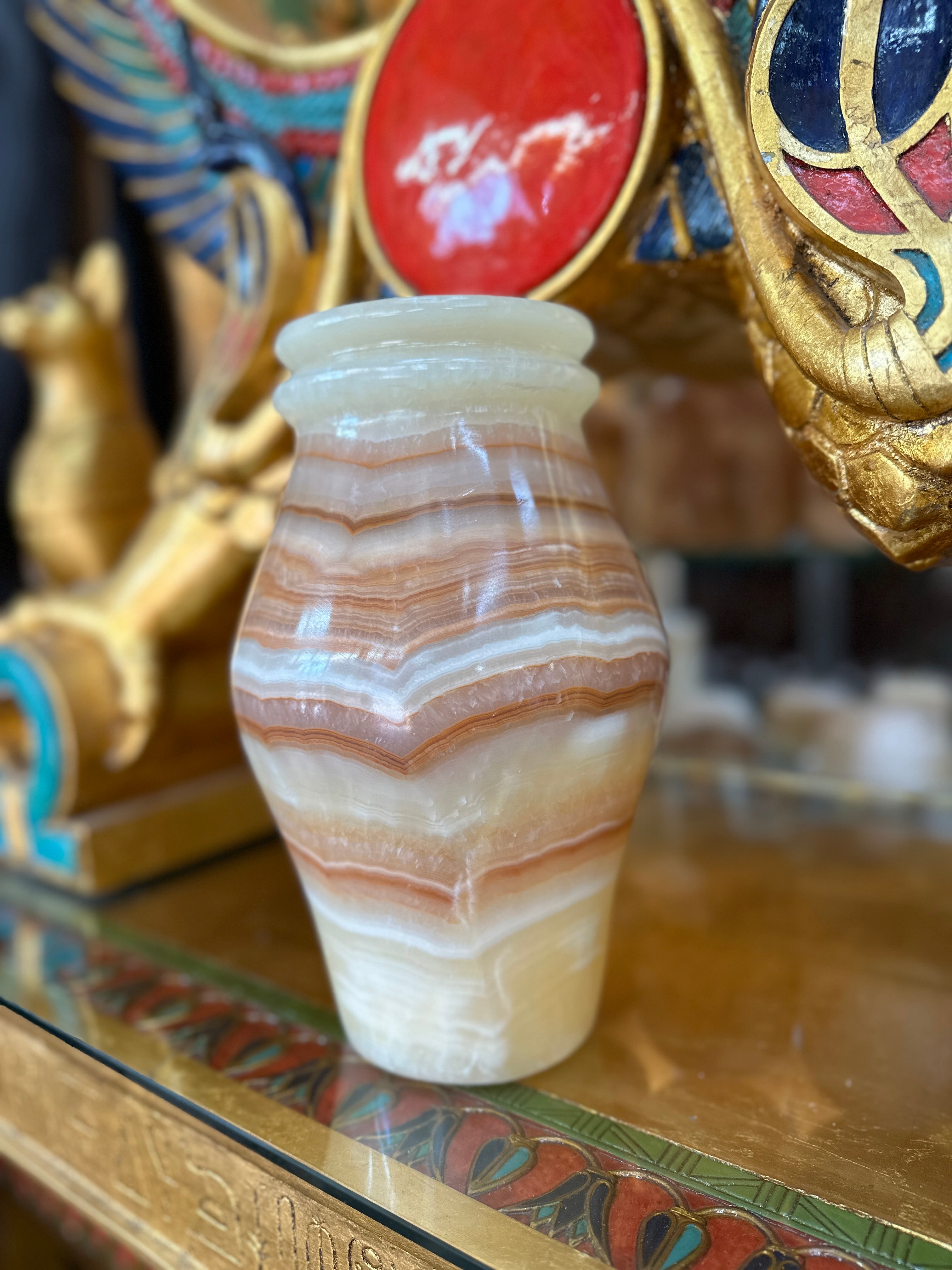 Egyptian Alabaster Vase