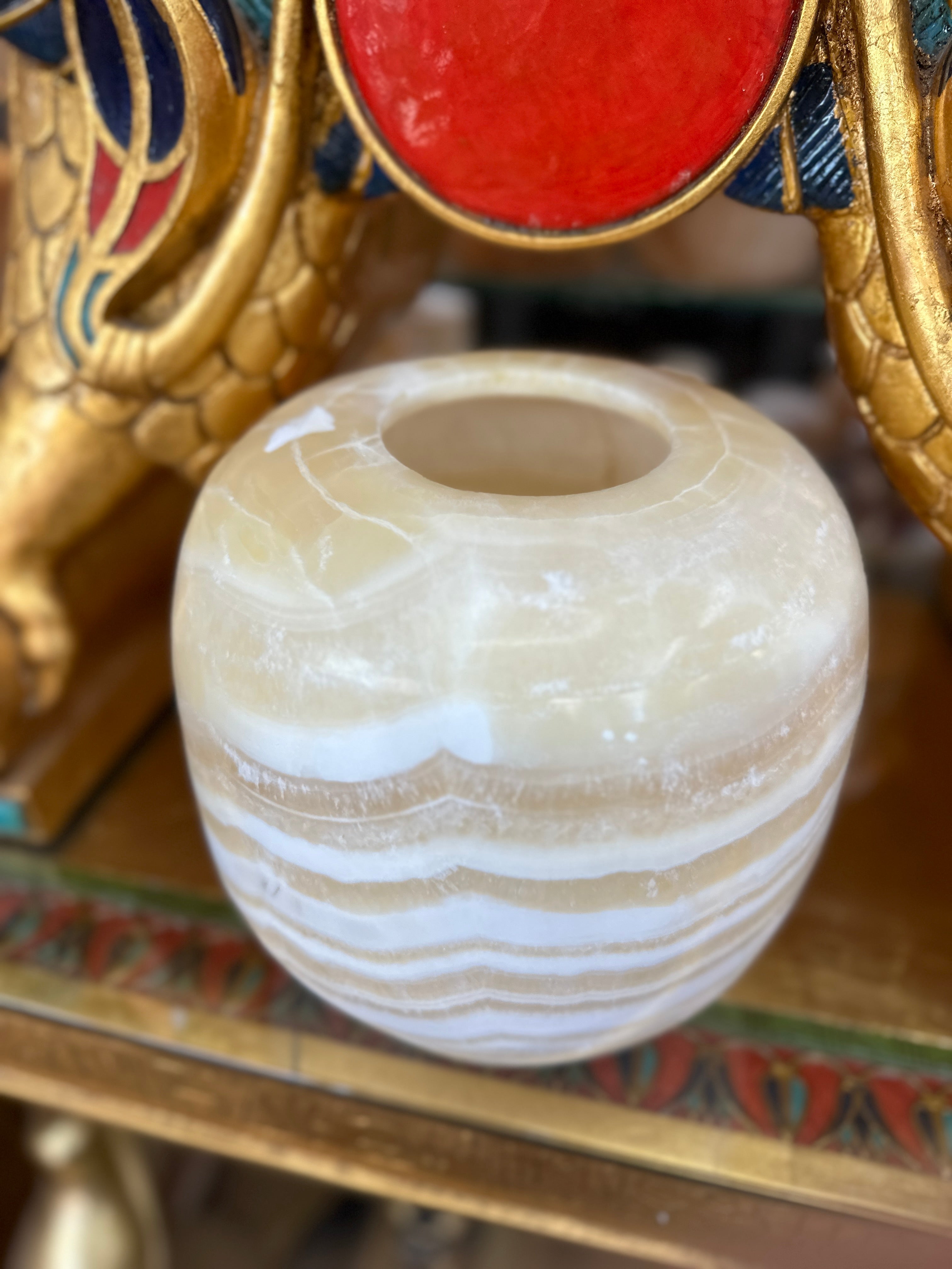 Egyptian Alabaster Vase