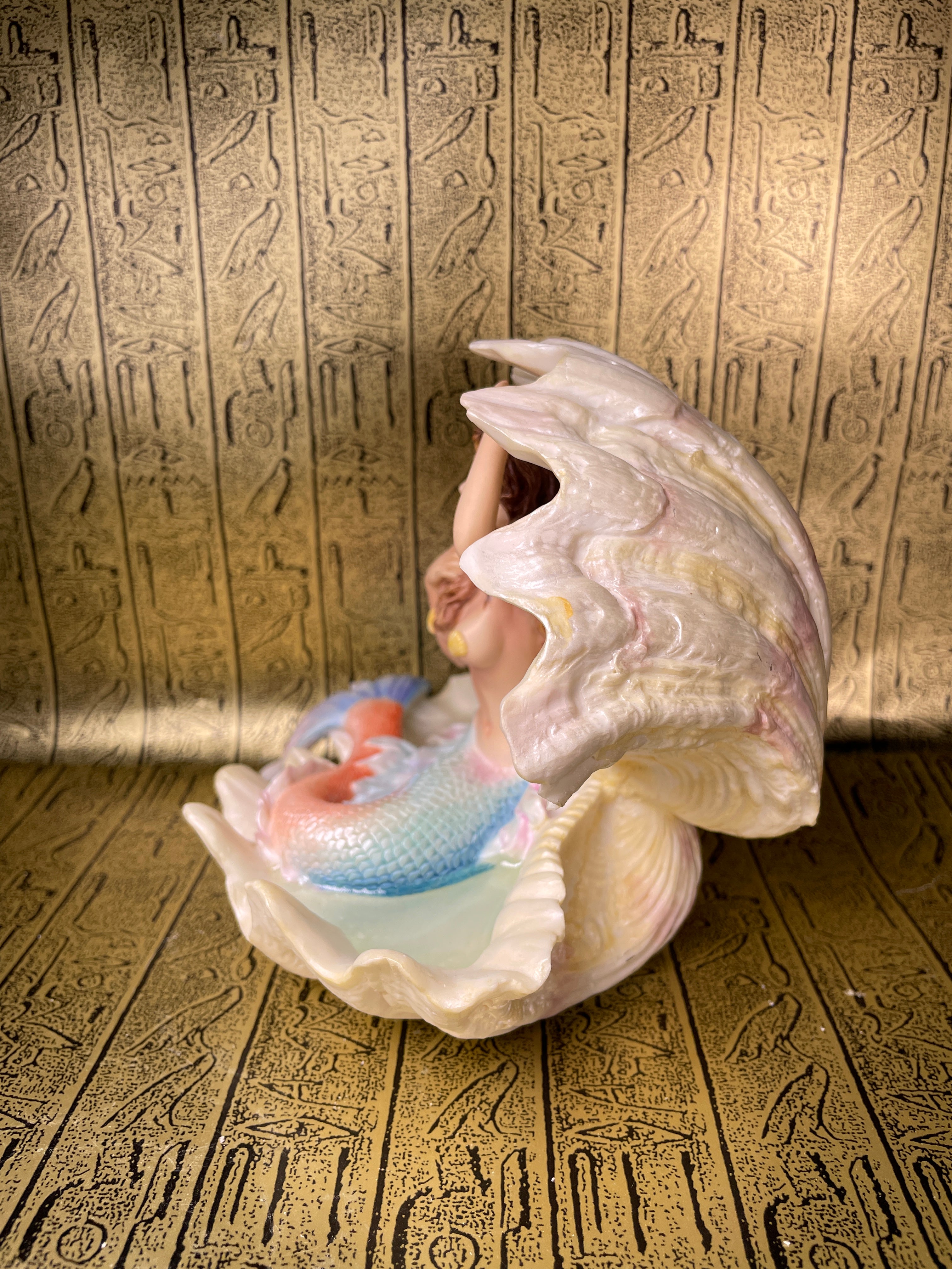 Mermaid Sitting in Seashell