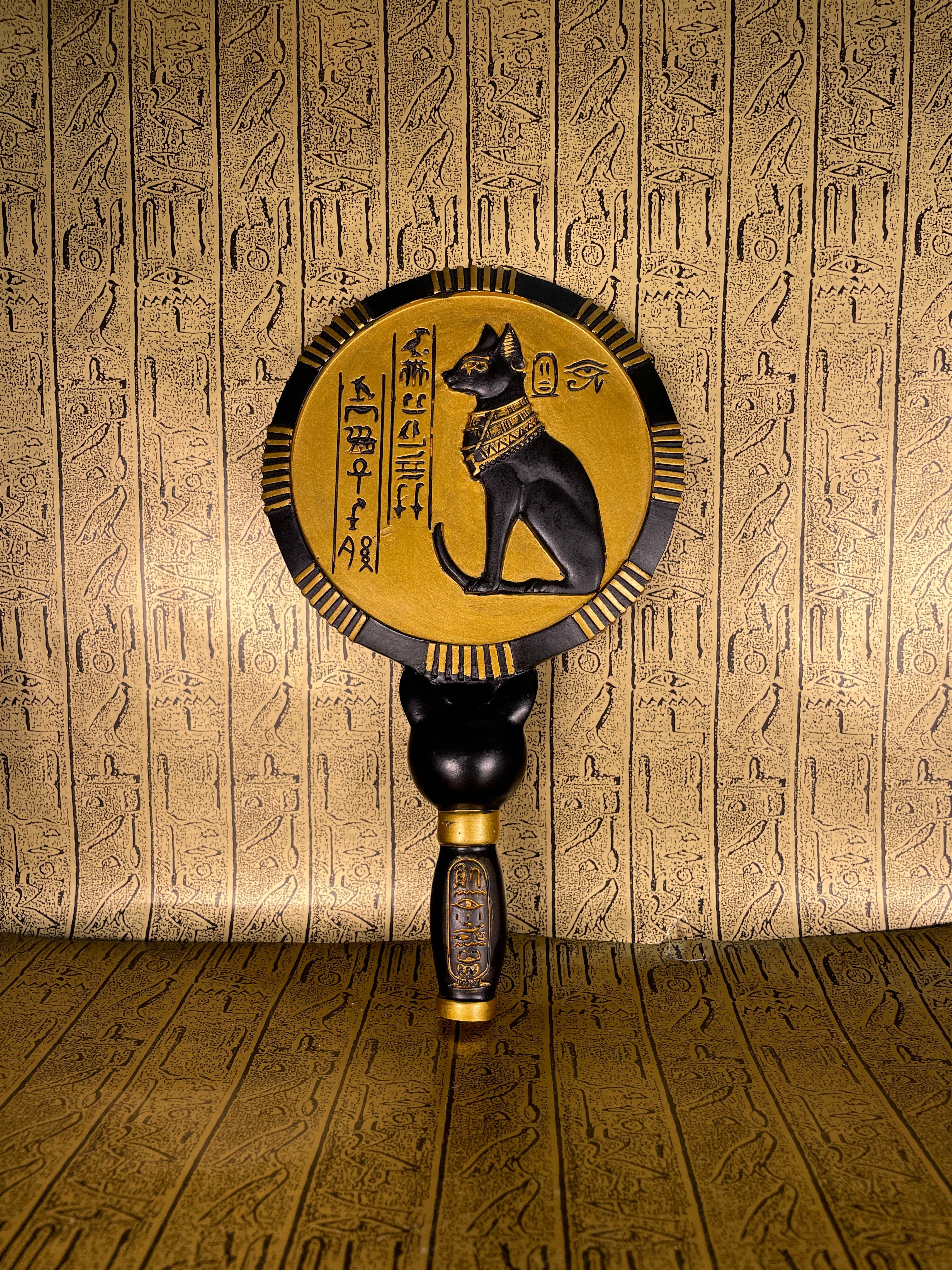 Bastet Hand Mirror