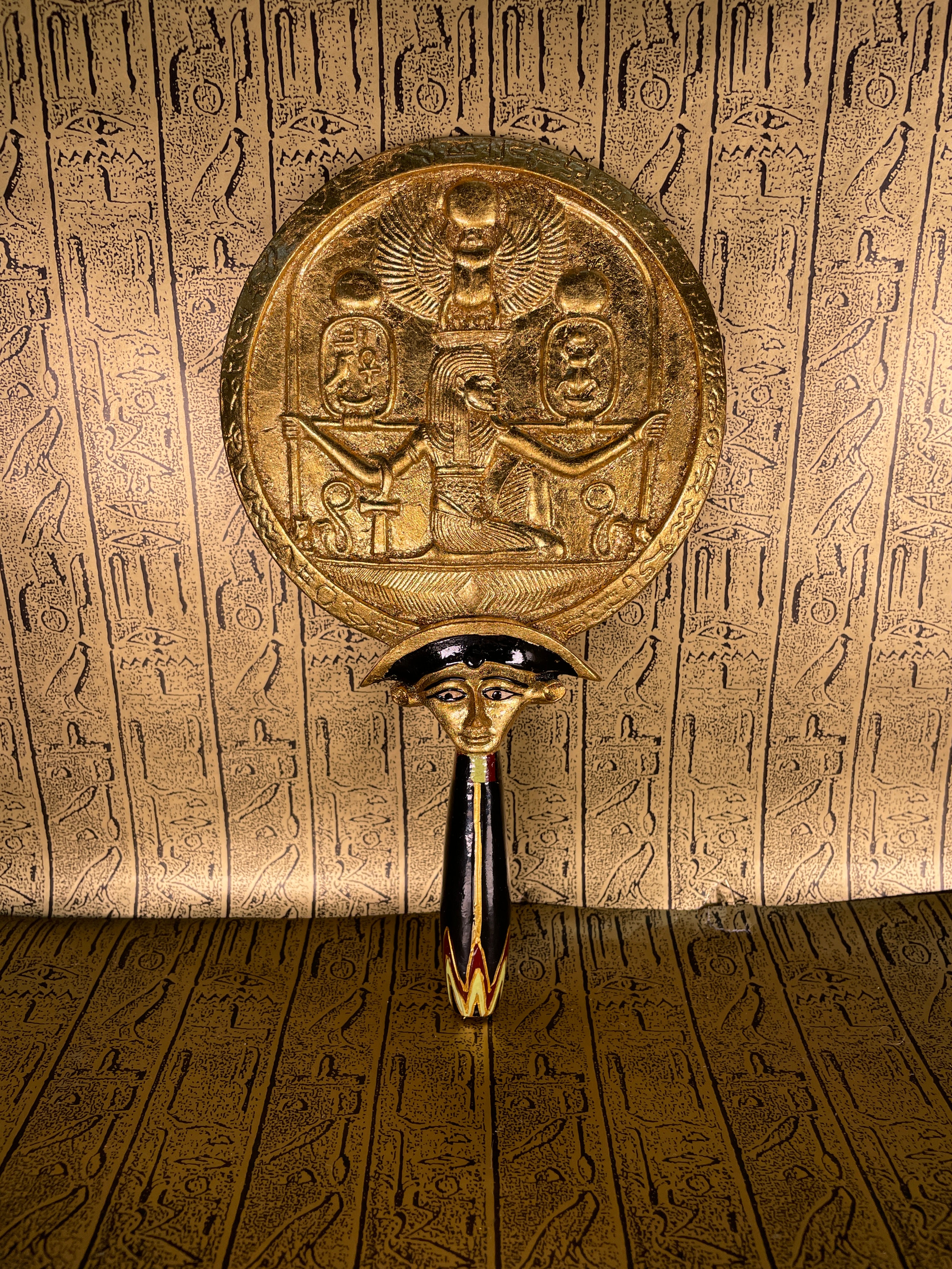 Goddess Hathor Hand Mirror