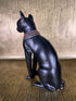 Bastet Statue with Coral Detail - Large