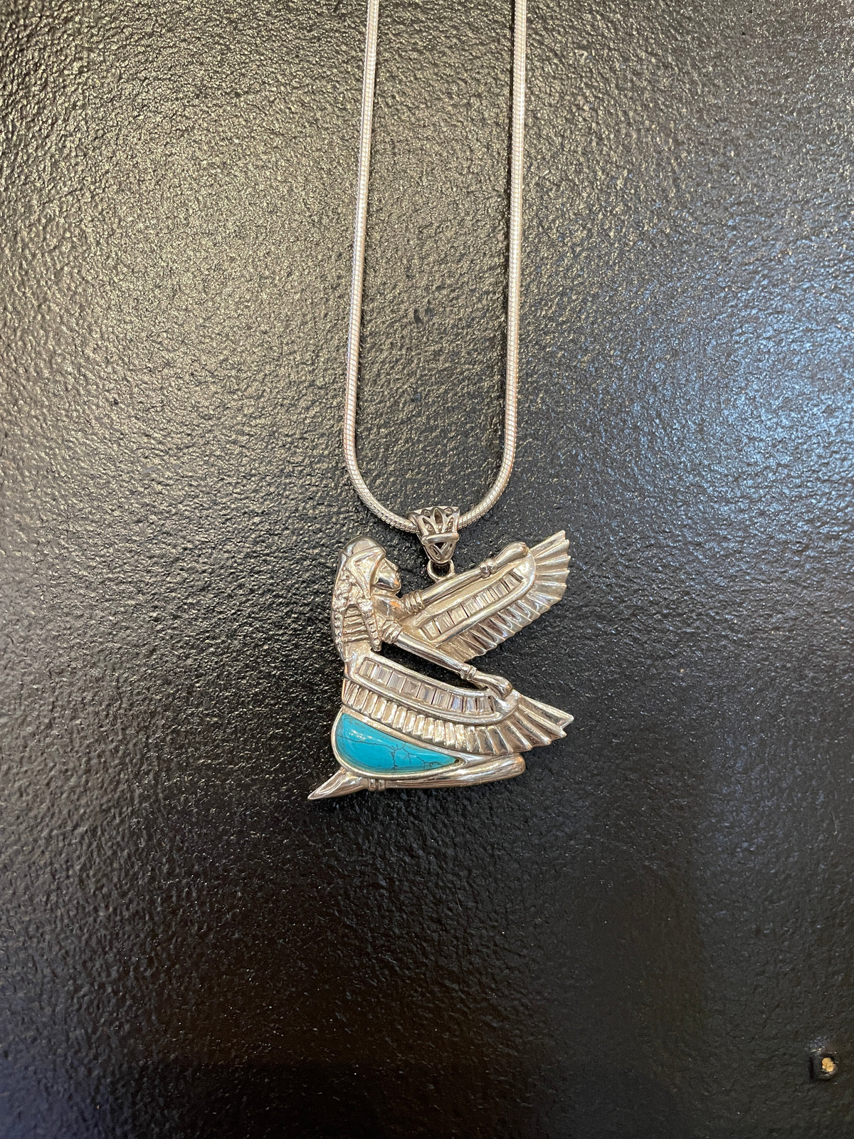 Isis Pendant with Inlay & CZ