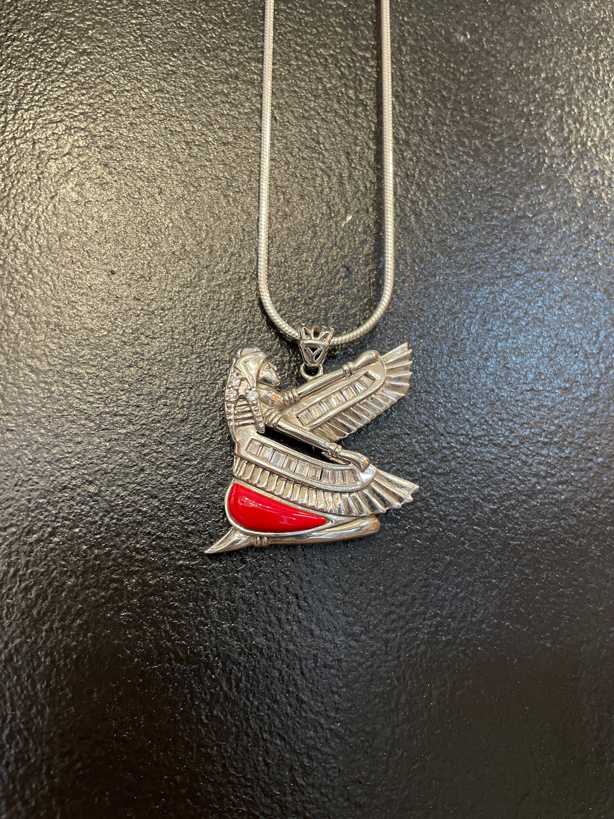 Isis Pendant with Inlay & CZ