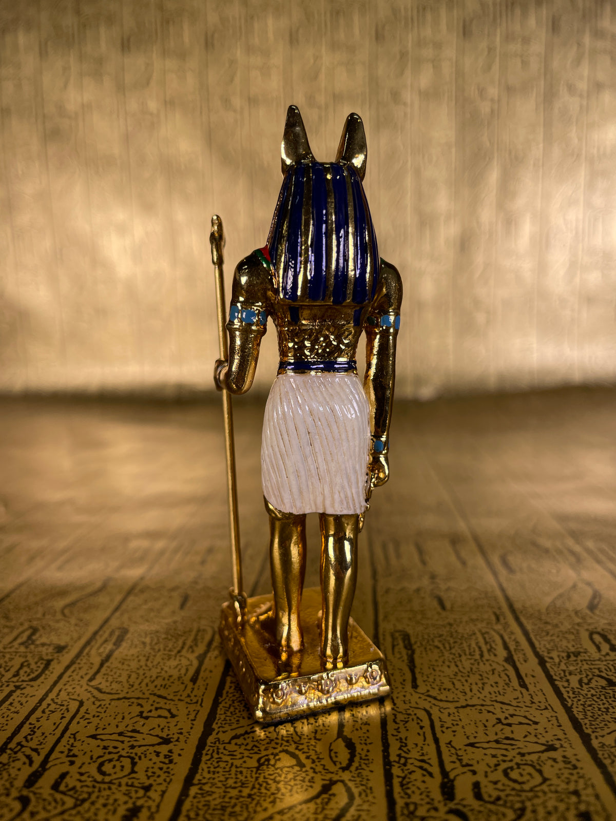 Gold Anubis Mini Statue - Pewter