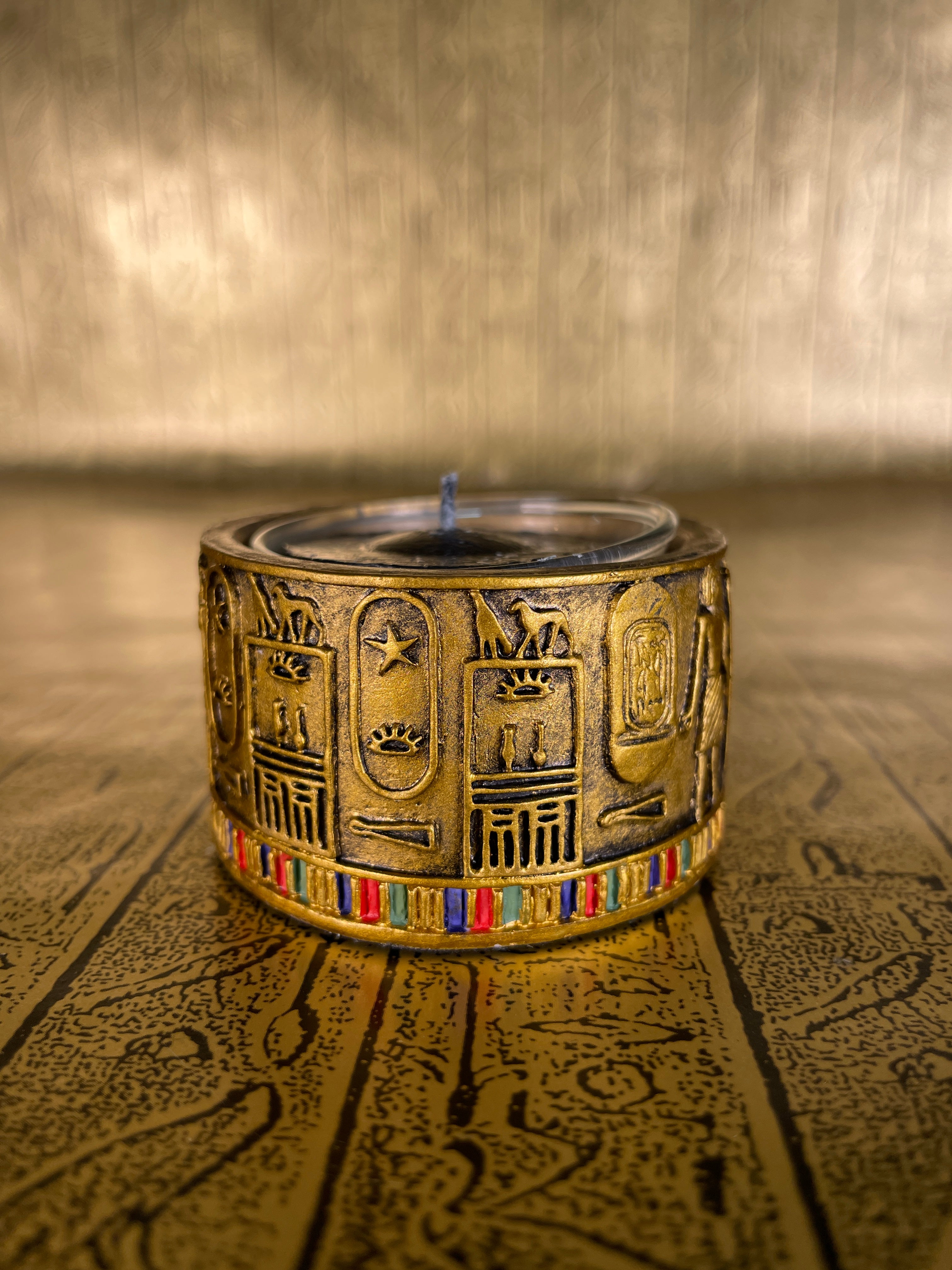 Hieroglyphic Tea-Light Holder