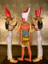 Goddess's Wadjet & Nekhbet Coronation of Pharaoh Statue