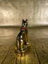 Gold Bastet Mini Statue - Pewter