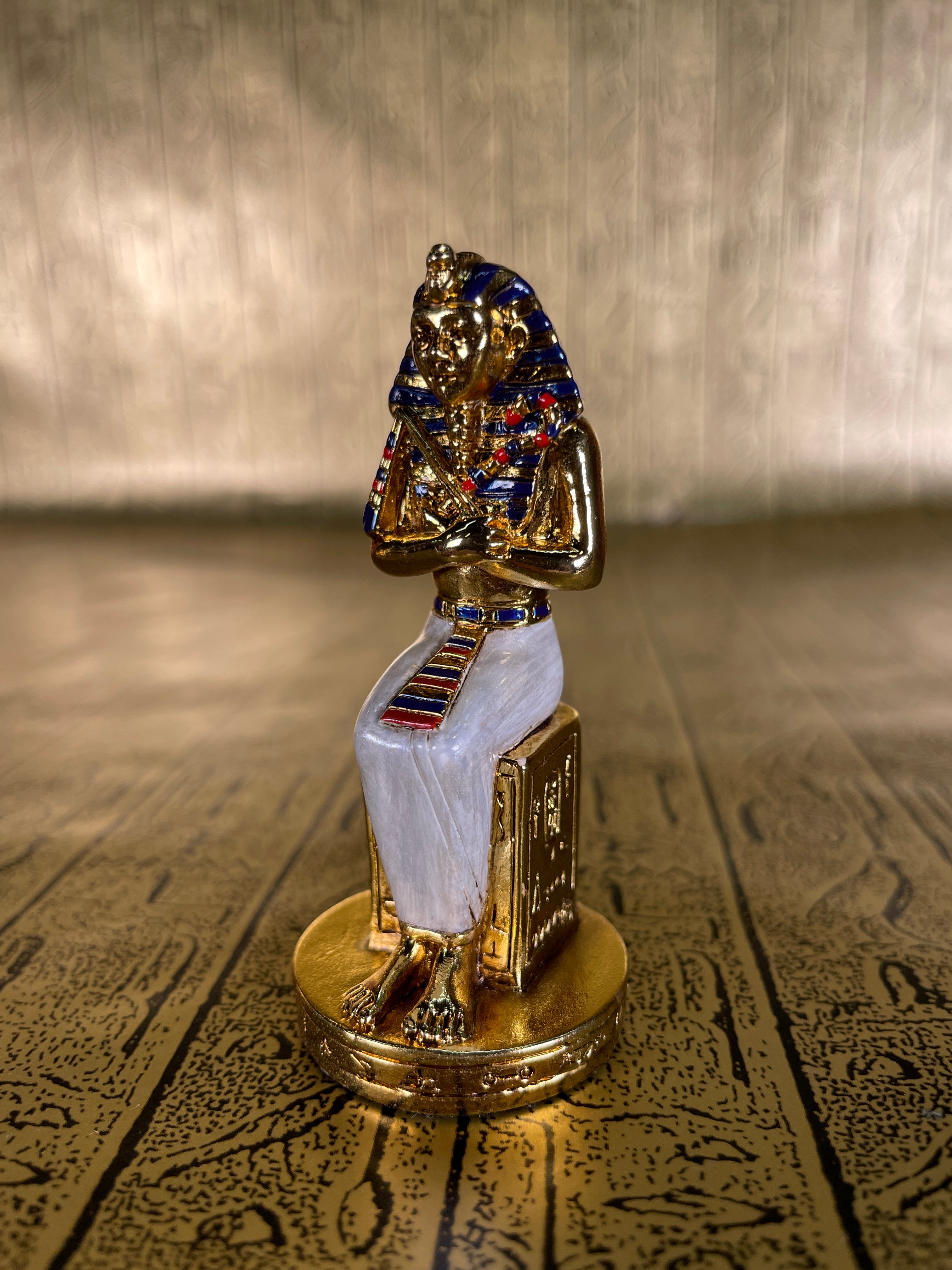 Pharaoh Mini Statue - Pewter