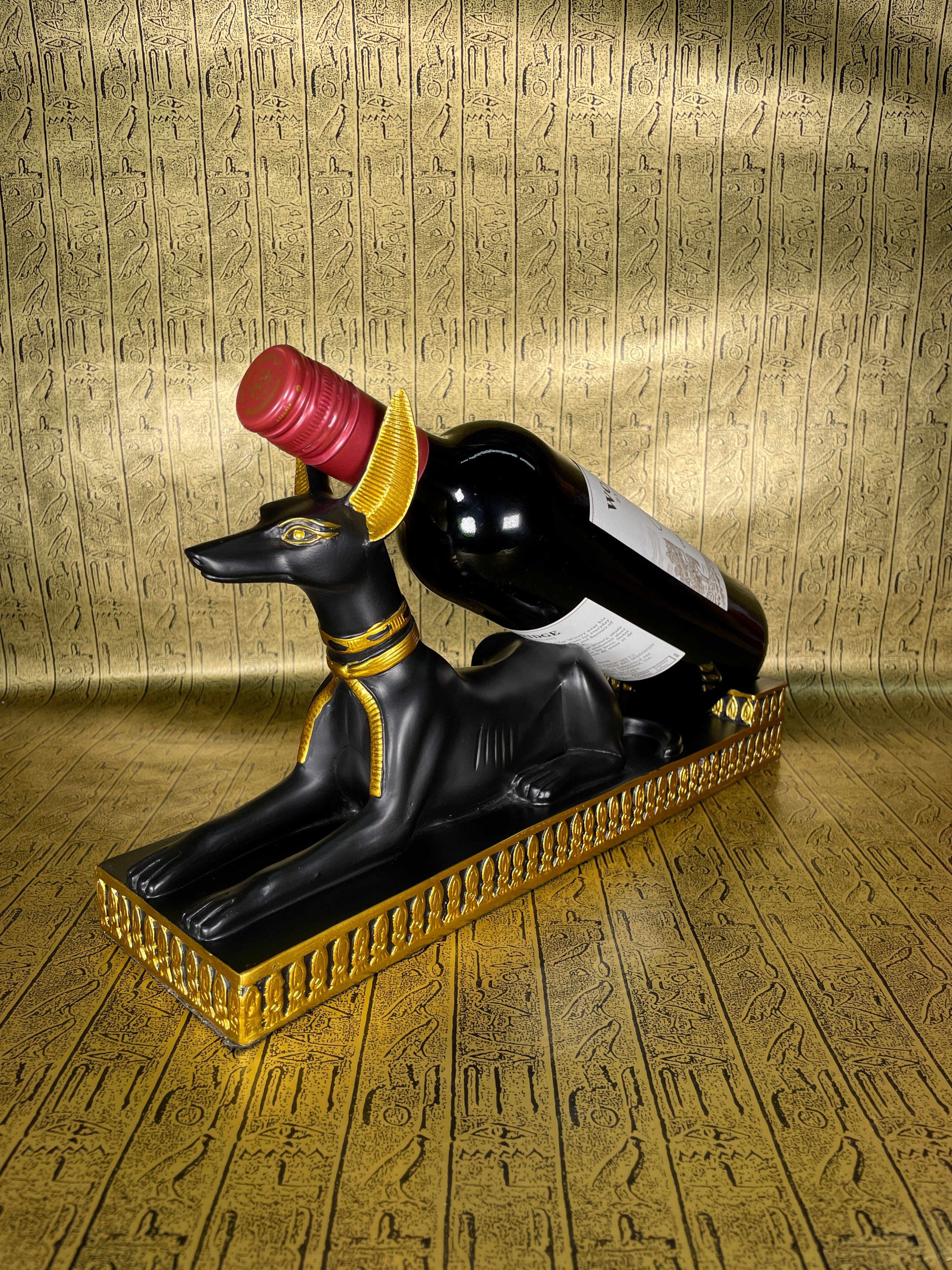 Anubis Wine Bottle Holder