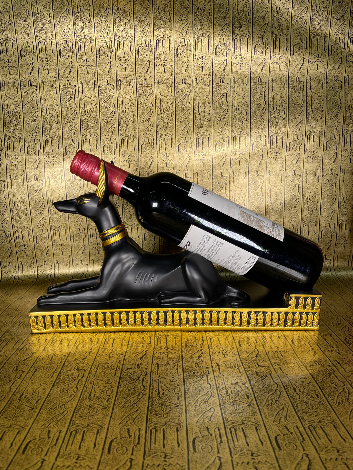 Anubis Wine Bottle Holder