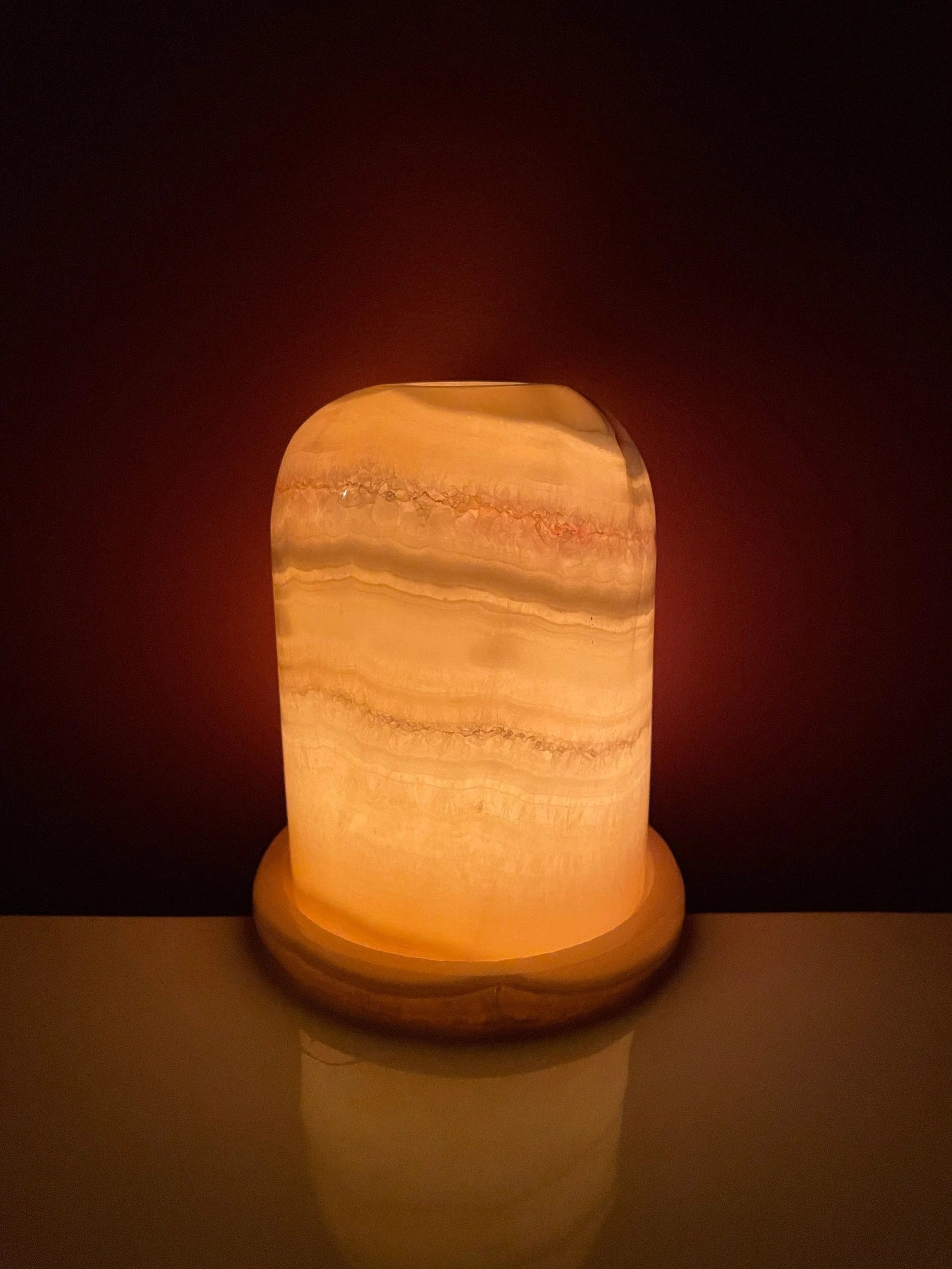 Alabaster Tea-light Holder