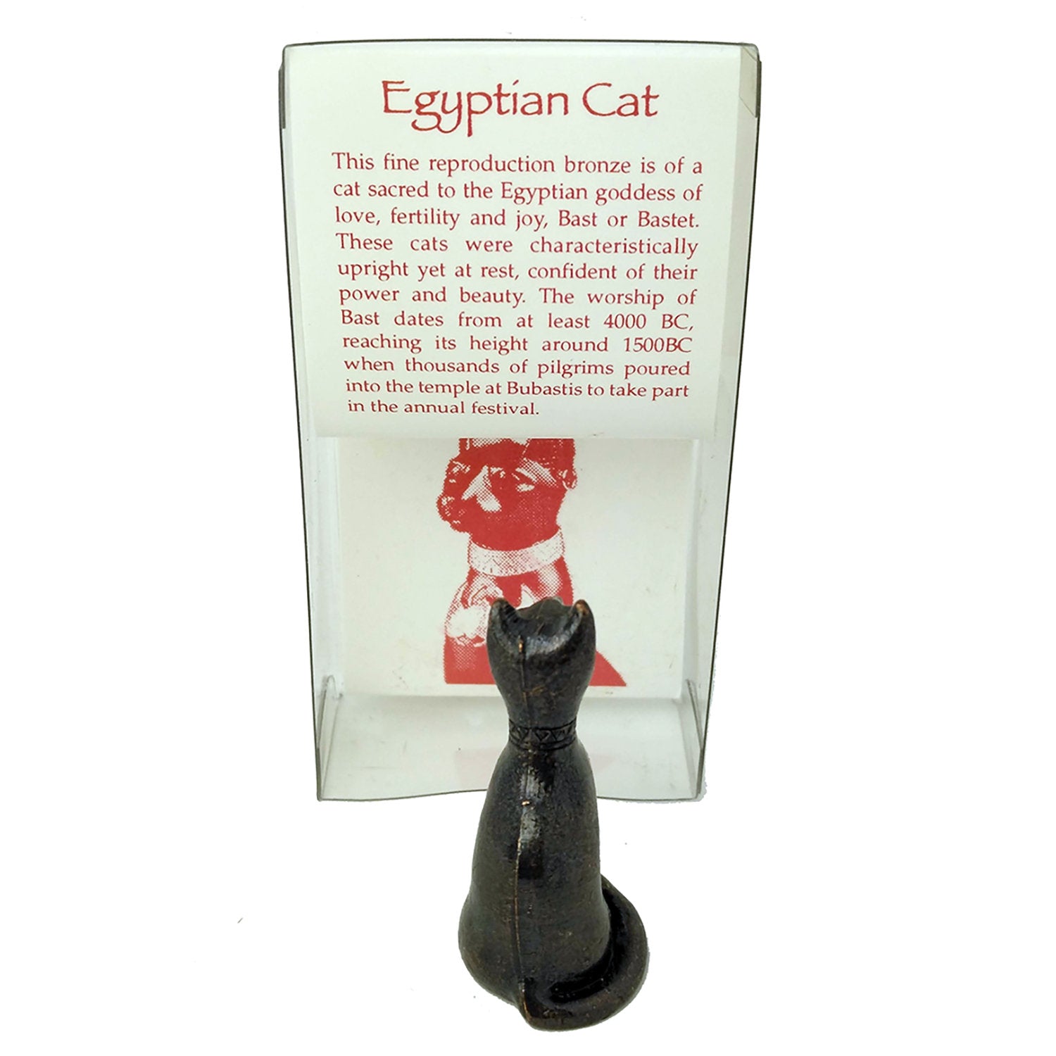 Goddess Bastet Mini Bronze Replica