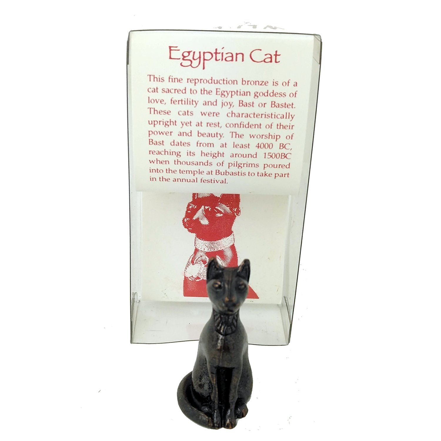 Goddess Bastet Mini Bronze Replica