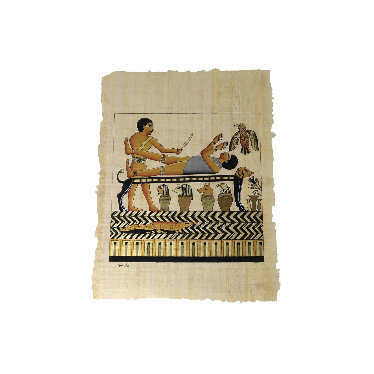 Facsimile #1 From The Book of Abraham on Papyrus LDS Papyrus in Pearl of Great Price