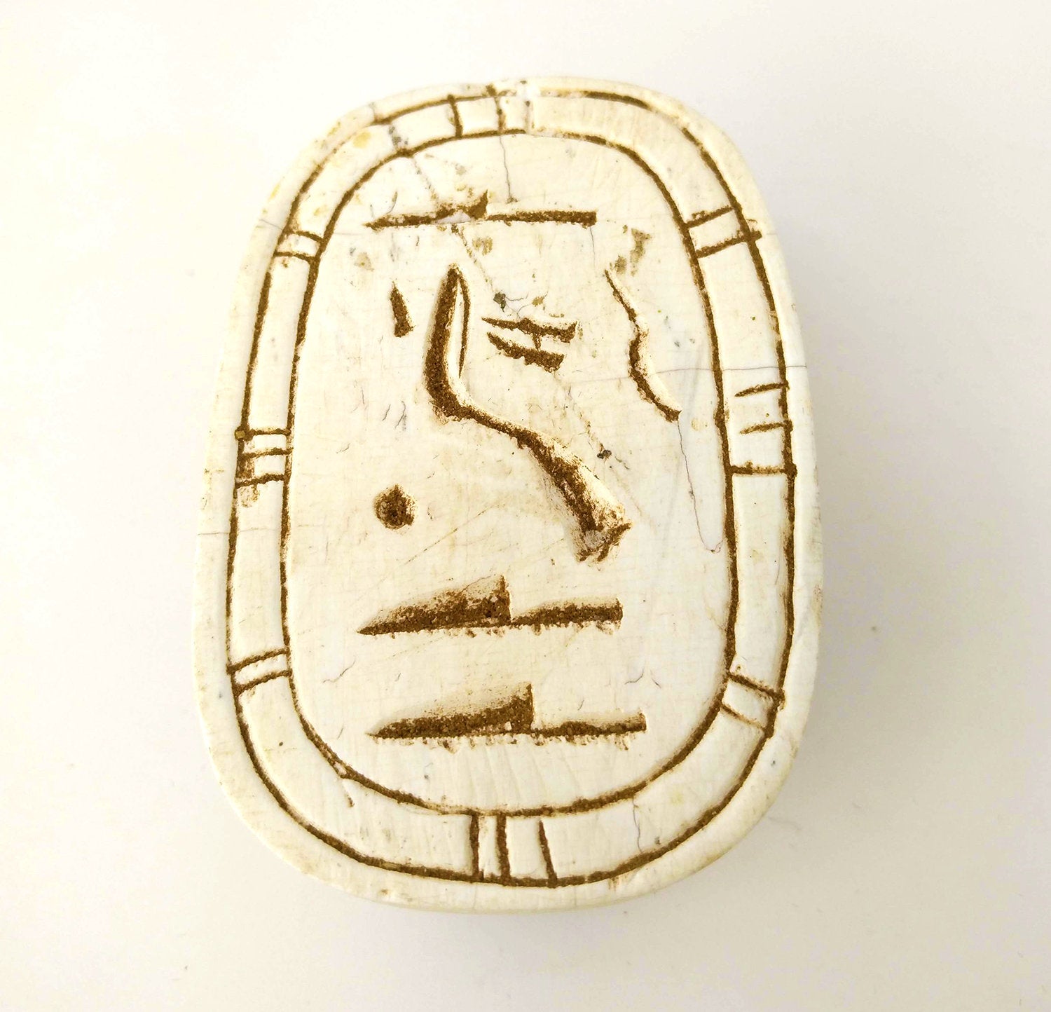 Hand-Carved Scarab Beetle - Made in Egypt