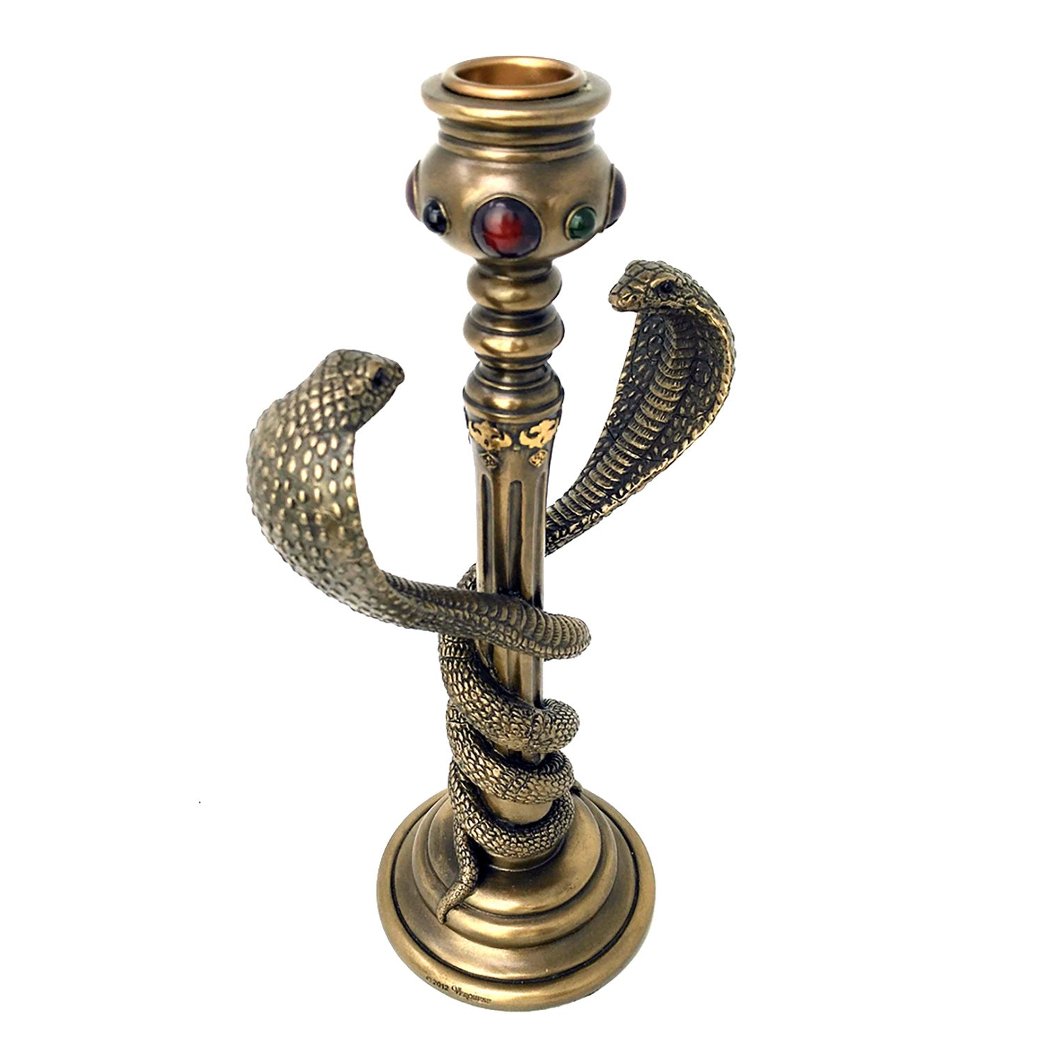 Double Cobra Candleholder - Egyptian Style Art Deco Cobra Candleholder