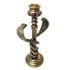 Double Cobra Candleholder - Egyptian Style Art Deco Cobra Candleholder