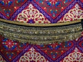 Egyptian Style Belly Dance Hip Scarf - Black Velvet Coin Belt for Belly Dancing with Sparkly Sequin Band & Over 300 coins!