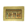 Ramses II being Led by Horus Making Offerings to Hathor, Isis, & Osiris Papyrus - 40x60cm
