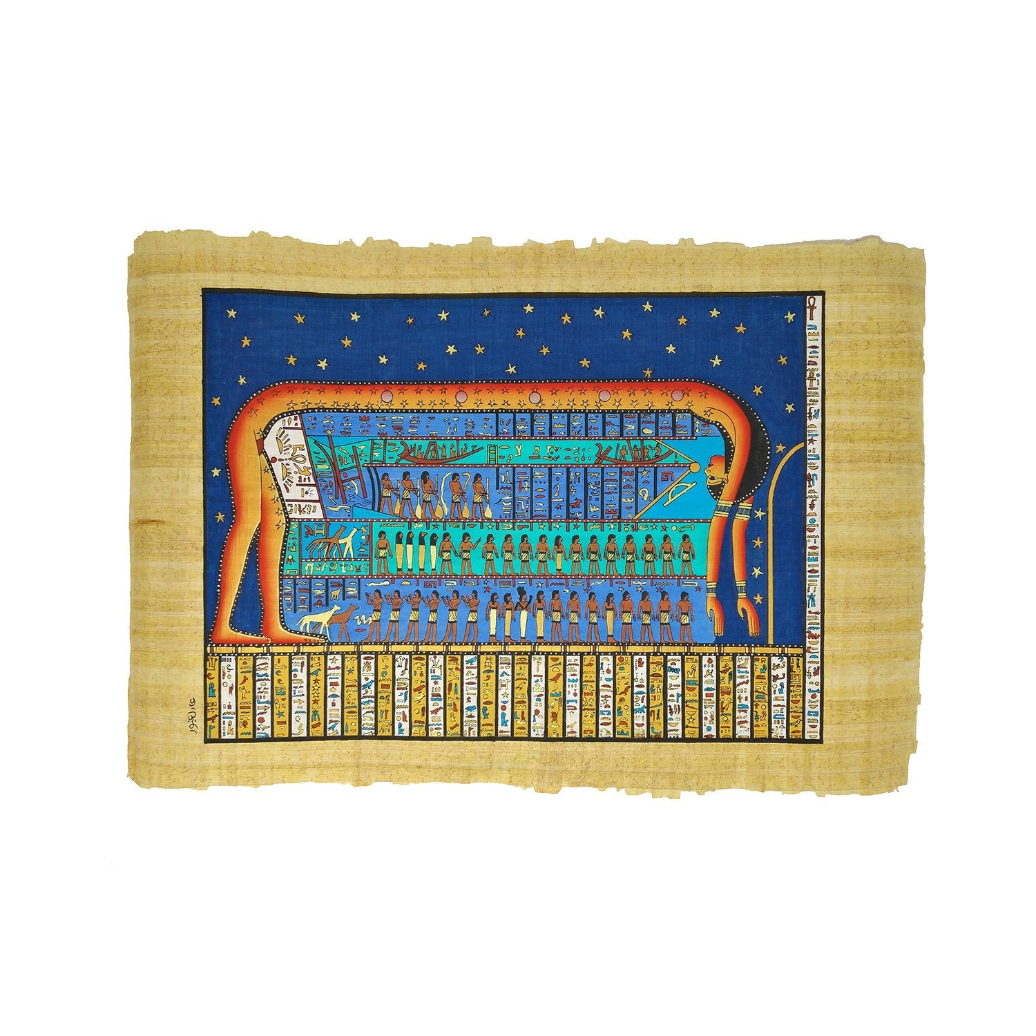 Goddess Nut Papyrus - 40x60cm