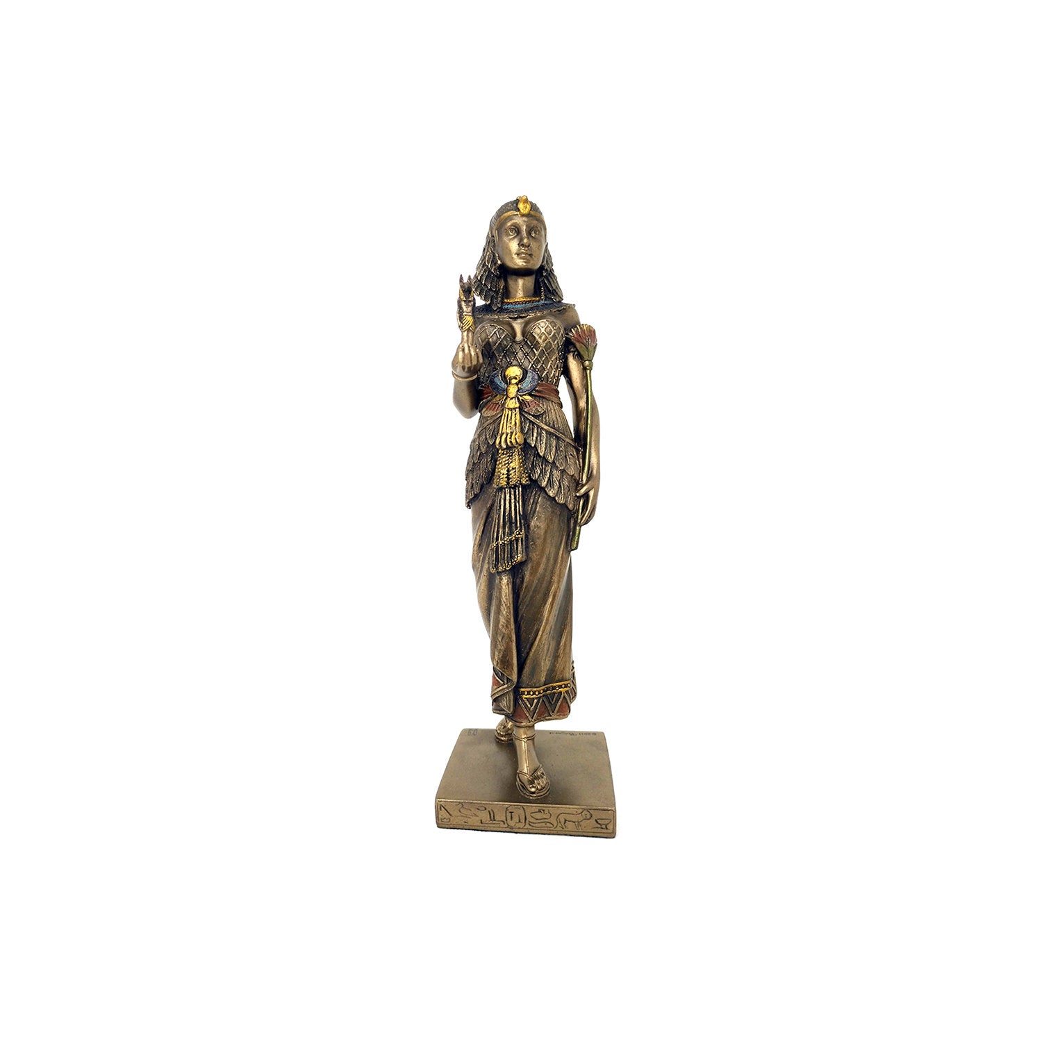 Egyptian Queen Holding Anubis Statue