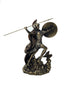 Large Athena with Owl, Spear & Medusa Shield Statue