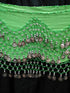 Egyptian Style Belly Dance Hip Scarf - Lime Green Chiffon Coin Belt for Belly Dancing