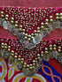 Egyptian Style Belly Dance Hip Scarf - Red Shiny Fabric Coin Belt for Belly Dancing - Perfect for Beginning Belly Dancing!