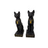 Bastet Statue - Ancient Egyptian Goddess Bastet with Hieroglyphic Base & Scarab Amulet