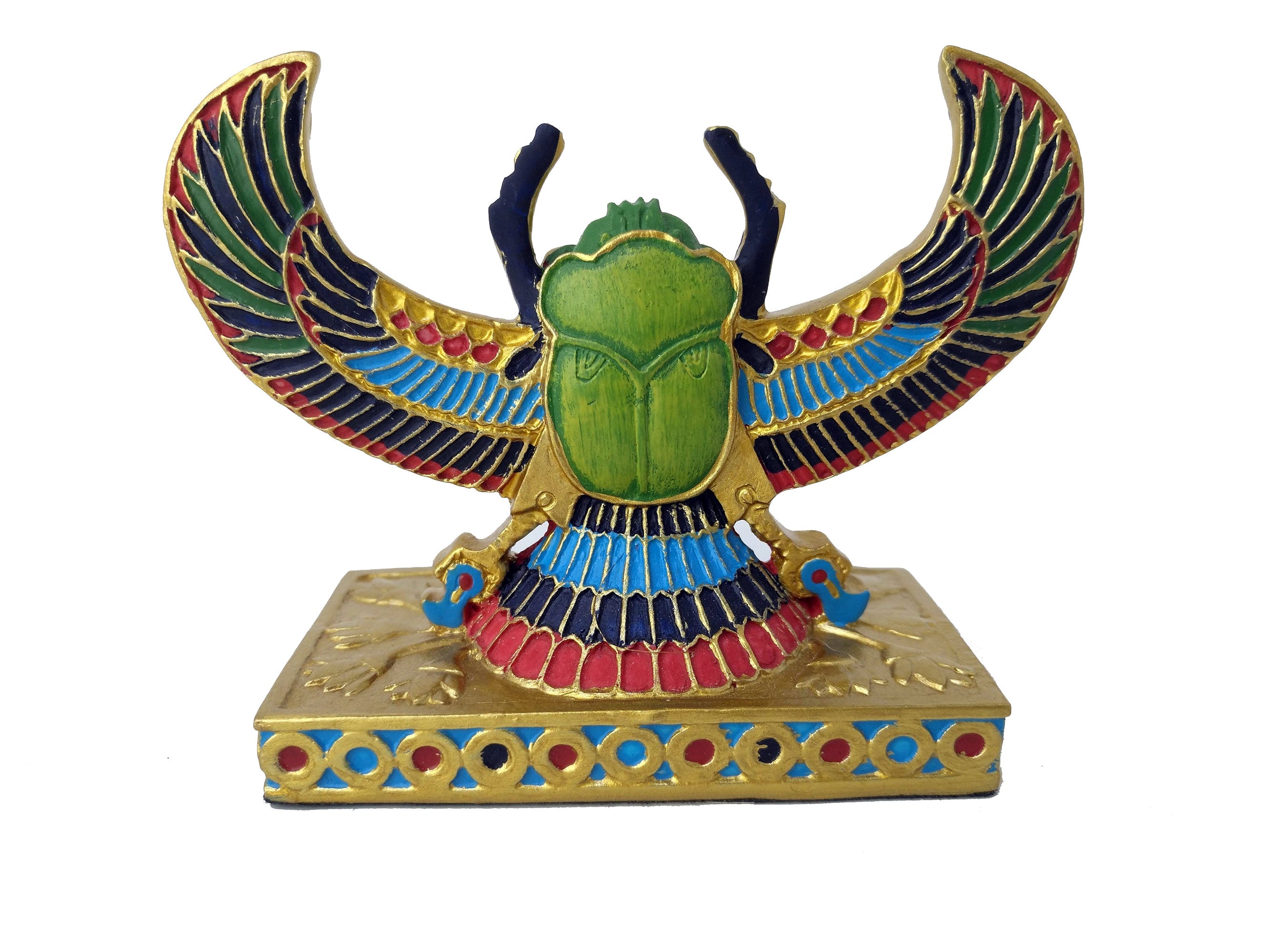 Winged Scarab Beetle Statue