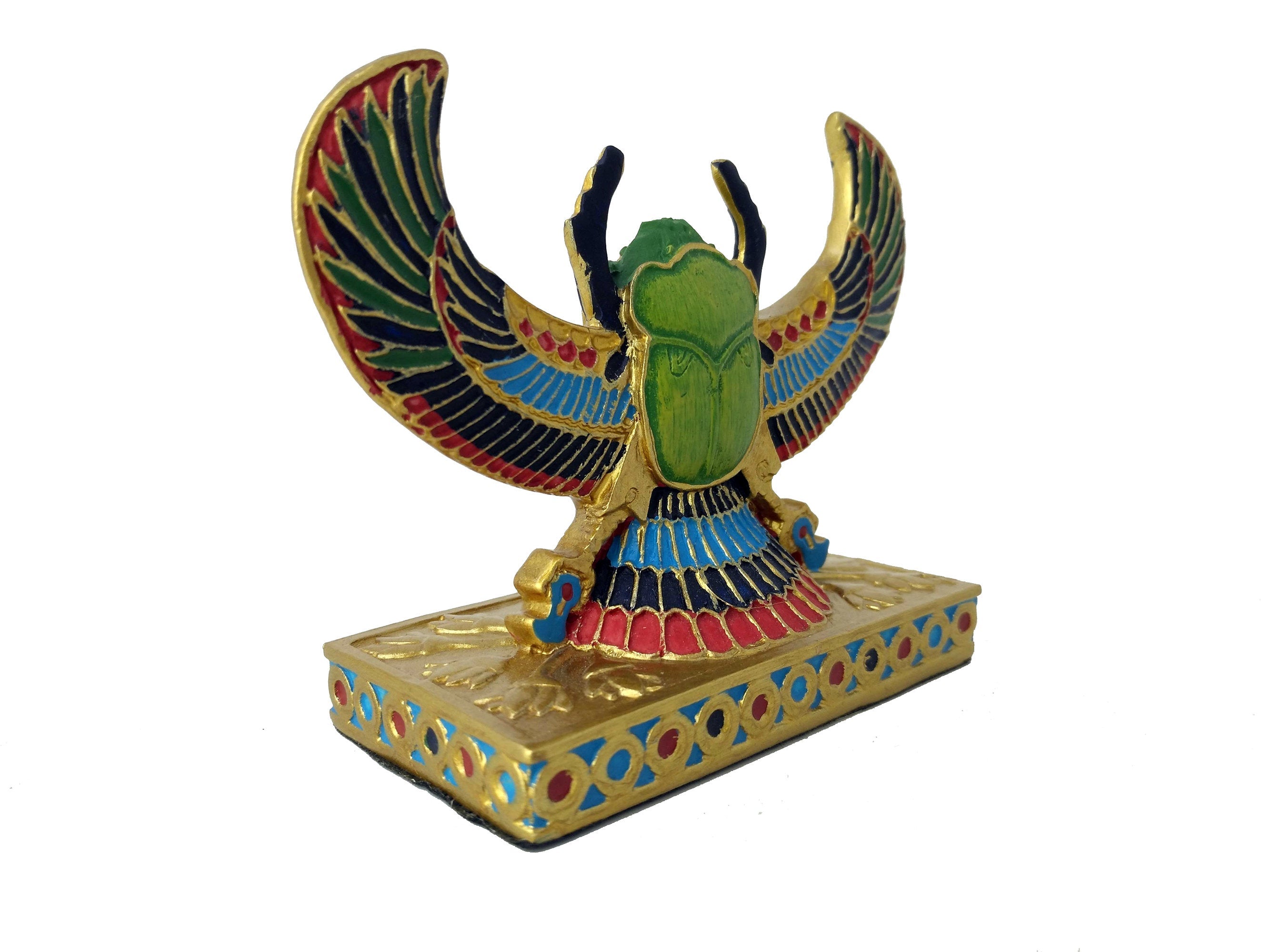 Winged Scarab Beetle Statue