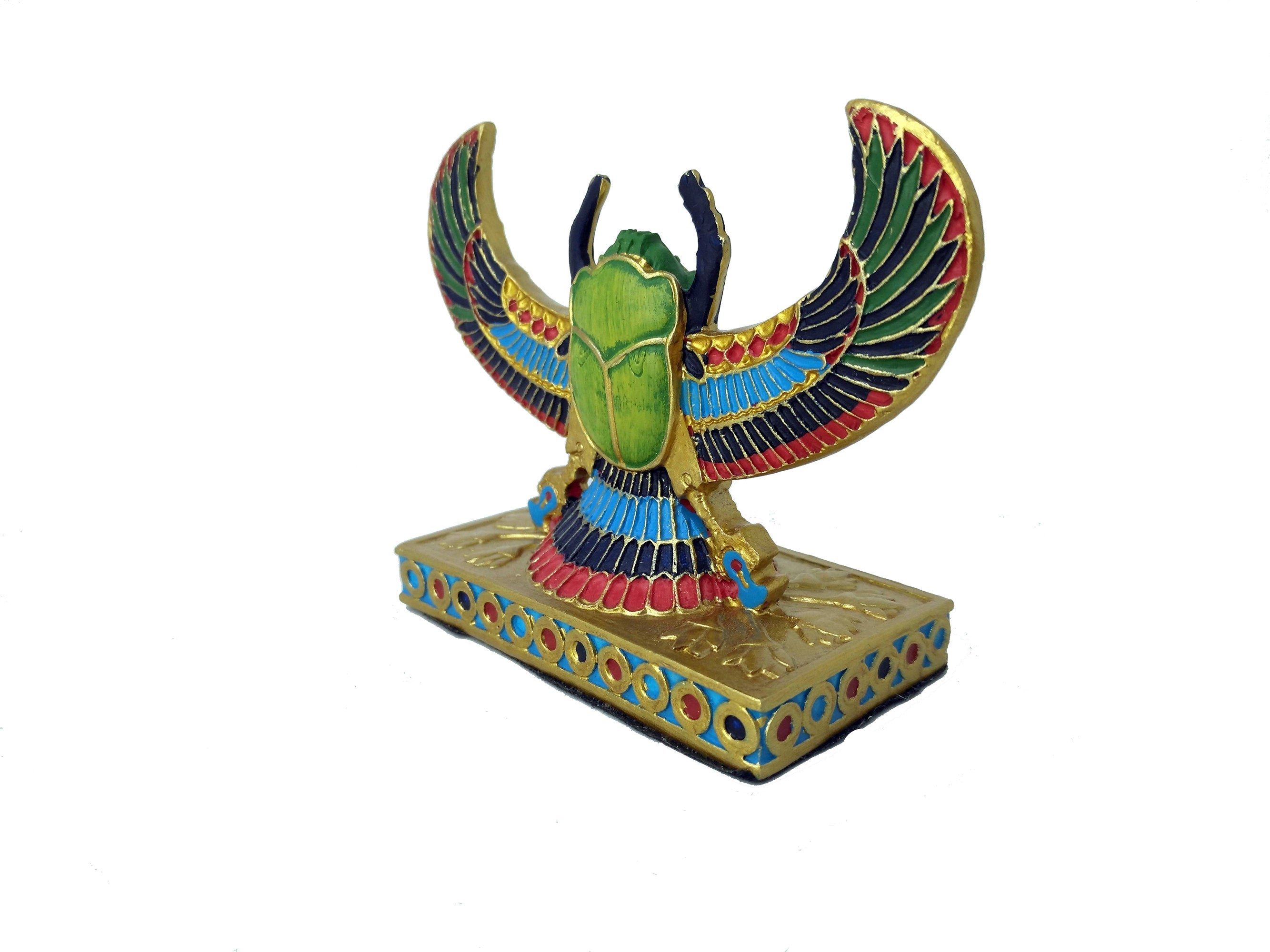 Winged Scarab Beetle Statue