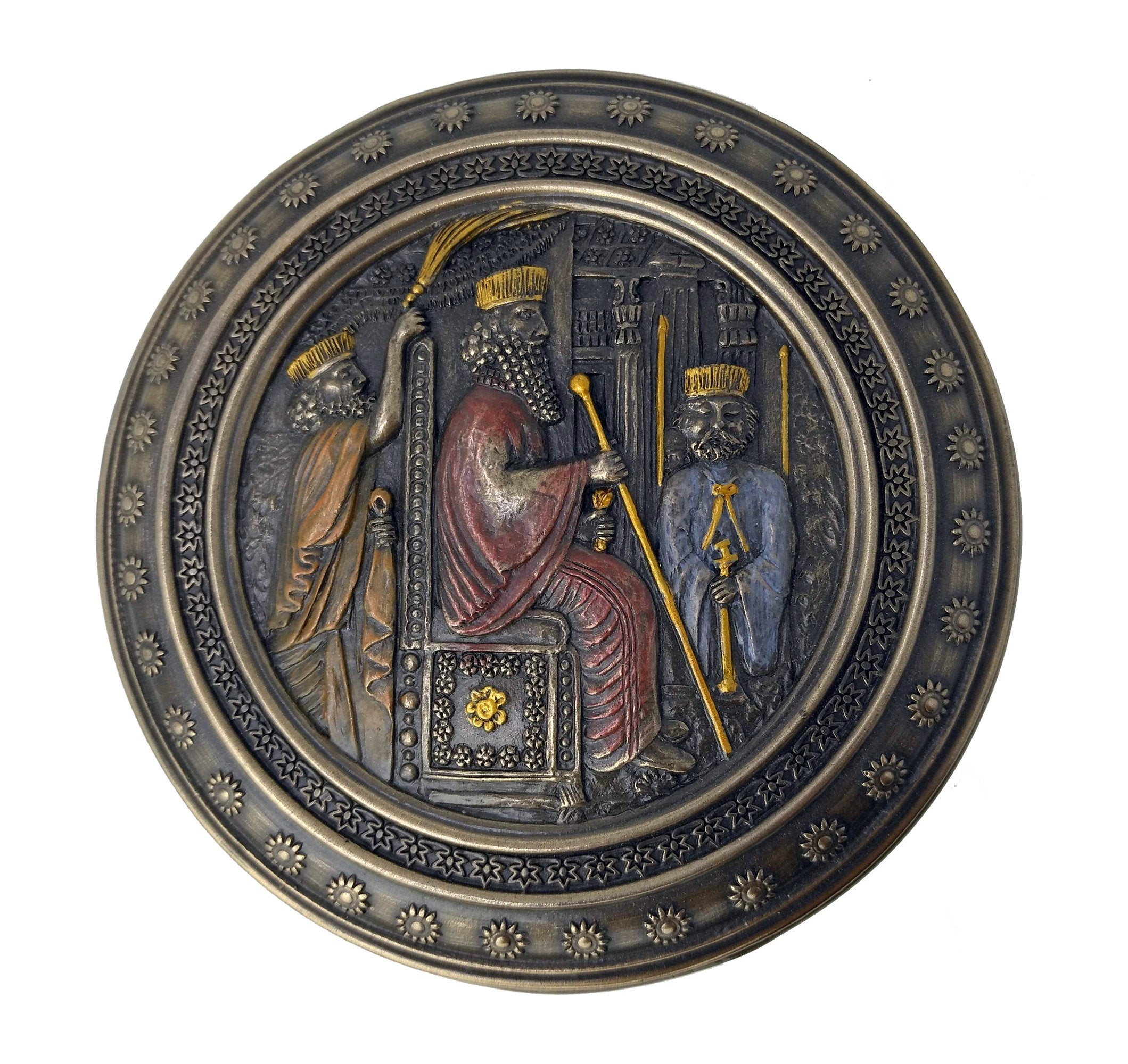 Darius The Great Round Trinket Box