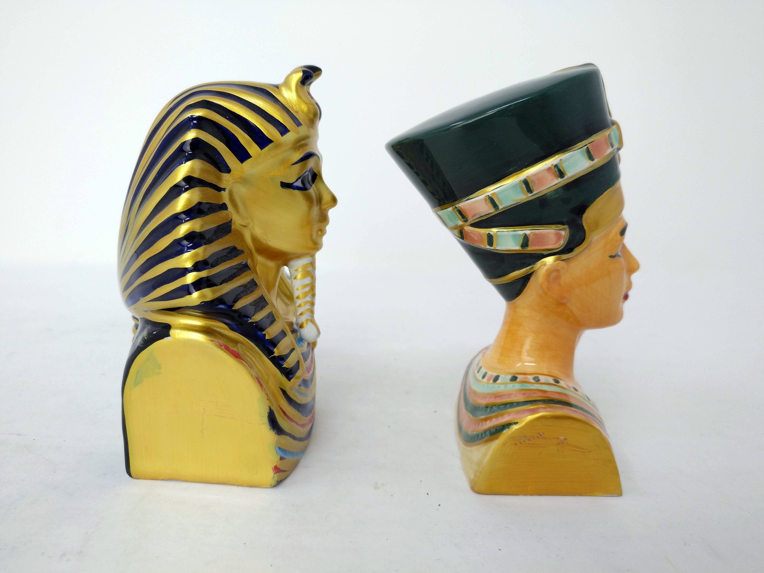 King Tutankamun & Queen Nefertiti Salt and Pepper Shakers