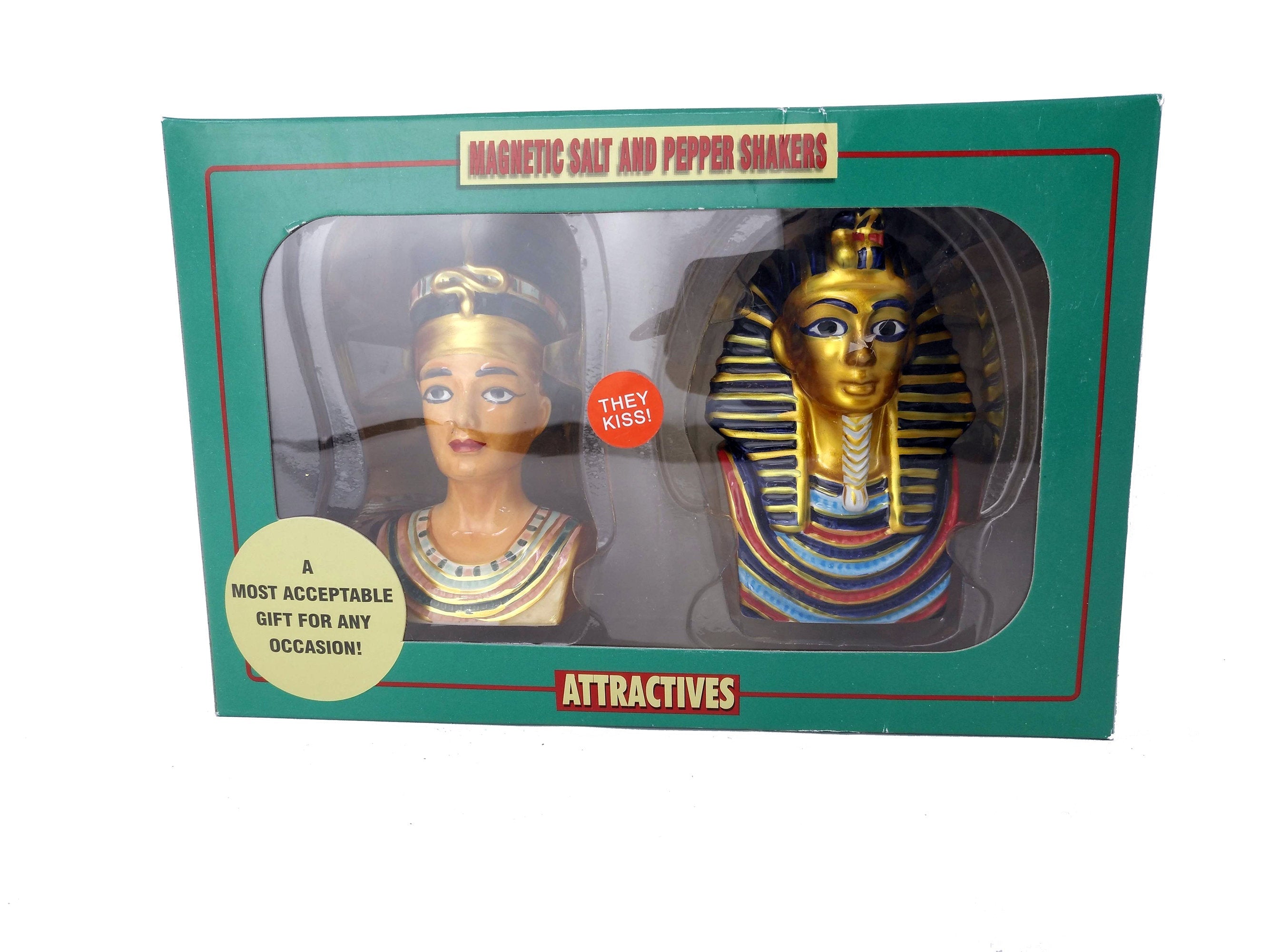 King Tutankamun & Queen Nefertiti Salt and Pepper Shakers