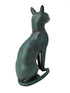 Bronze Bastet Statue - Ancient Egyptian Goddess Bastet Sacred Ankh