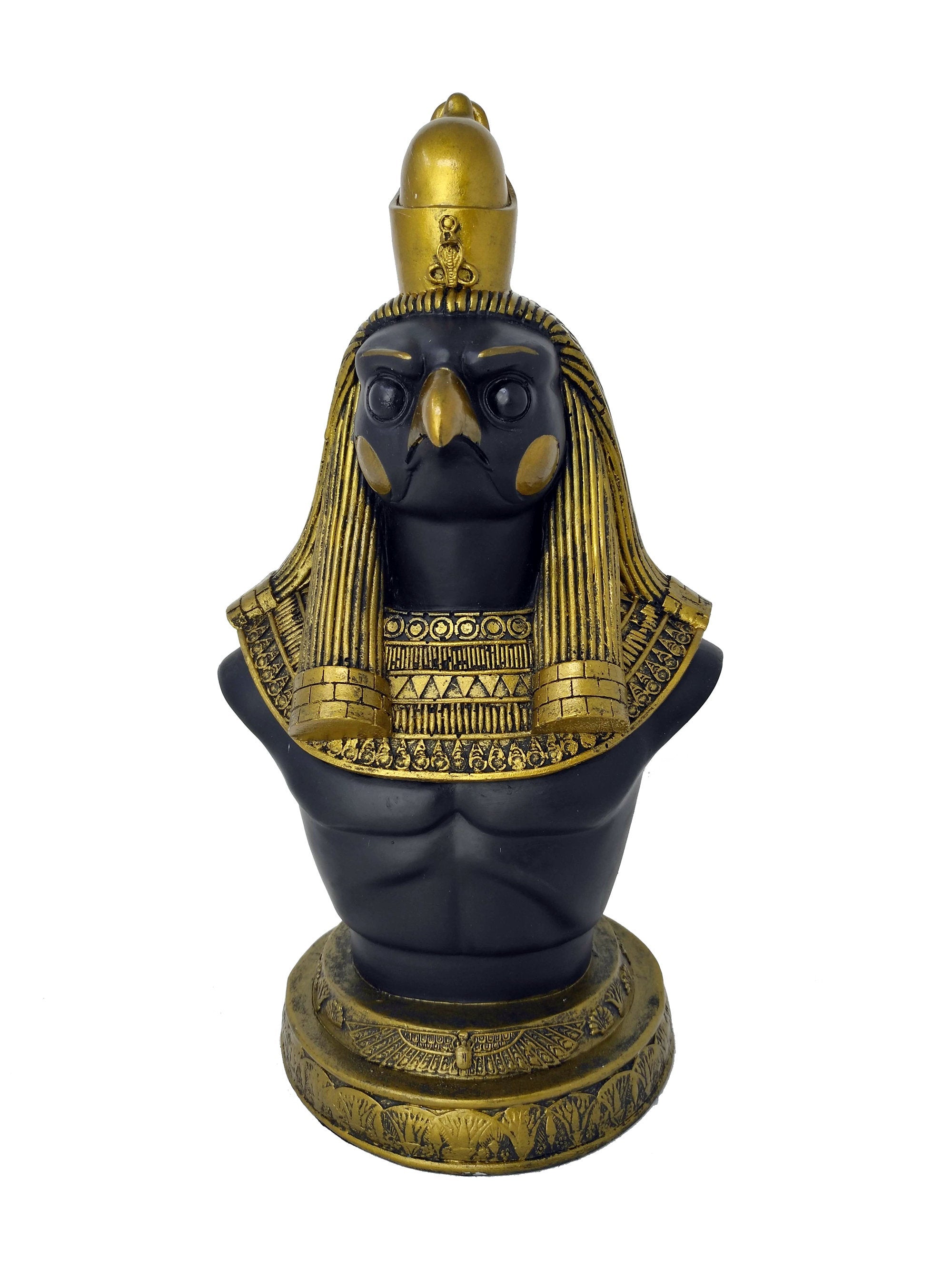 Large Horus Statue Box - Ancient Egyptian God Horus with Statue Trinket Box - Egyptian Home Decor - 10.6 inches / 27cm