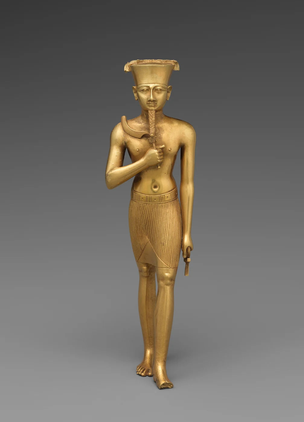 Statuette of Amun; gold.