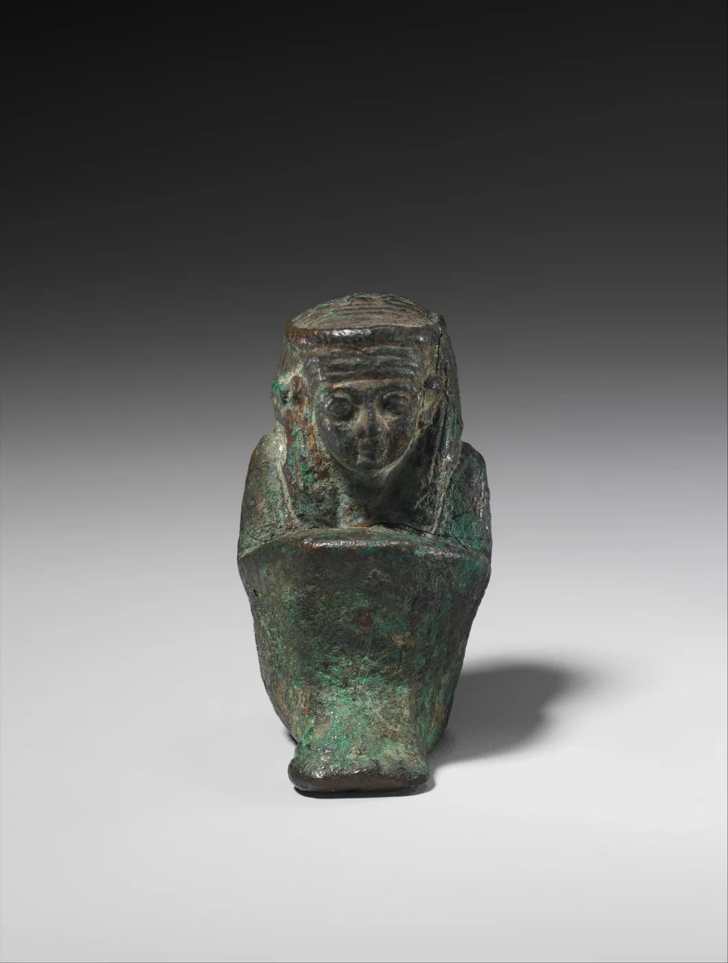 Maat; copper alloy with traces of gilding.